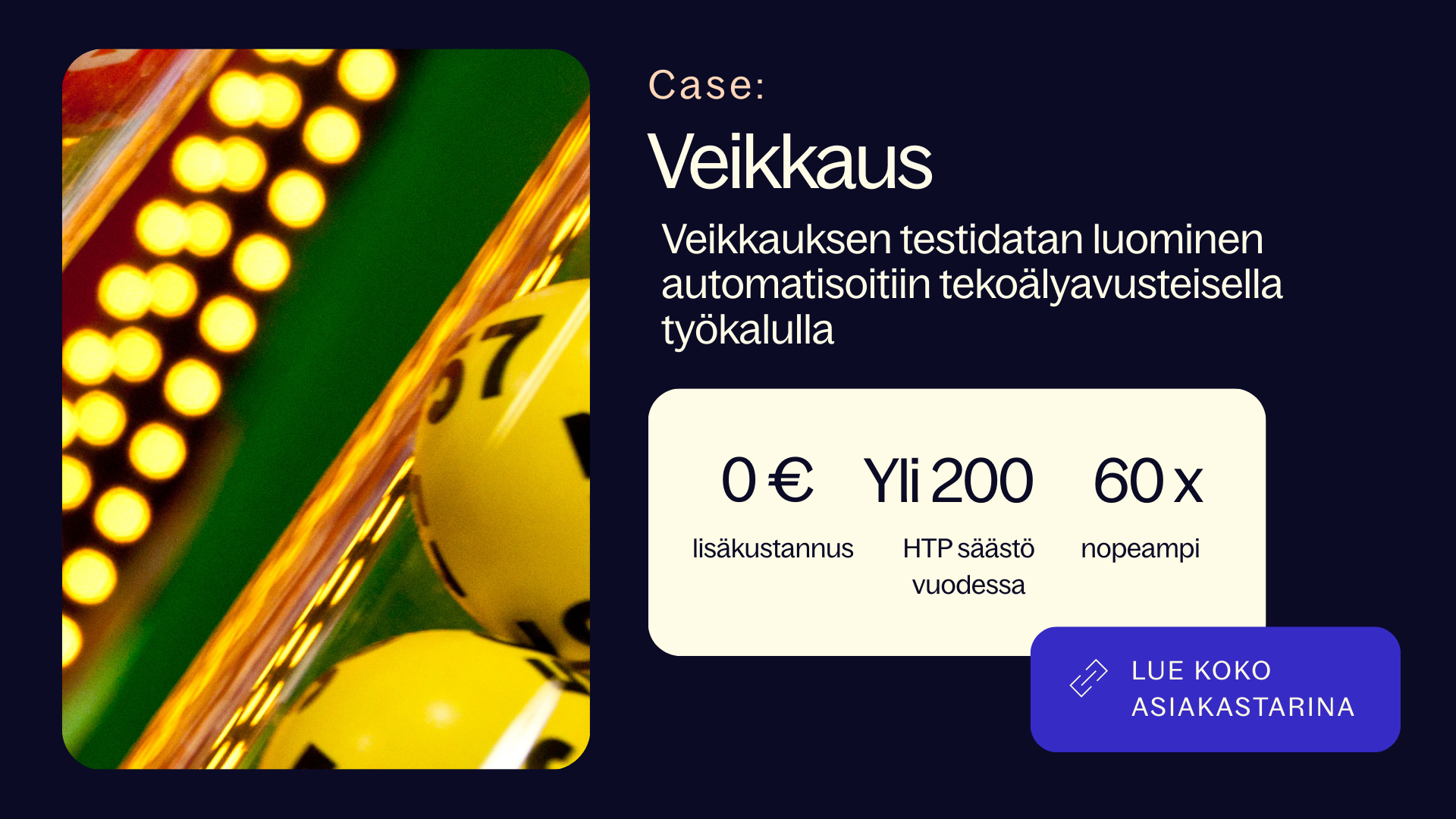 Veikkaus Testidata